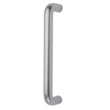 Exel 19mm D-Bar Door Pull Handle - Bolt Fix - 150mm Centres - Satin Aluminium