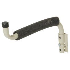 Rothley Heavy Duty Tubular Garage & Shed Padded Swivel Storage Hook - 310mm Depth - Cream & Black