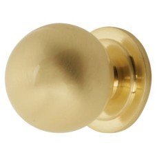 Exel Ball Cabinet Knob - 30mm Diameter - Satin Brass