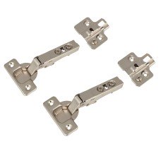 FVG Clip-on Soft Close Cabinet Hinge - 95° - Half Overlay - Zinc Plated - Pair