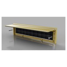 Stormguard Internal Letter Box Draught Seal with Flap - 292 x 75mm - Gold 