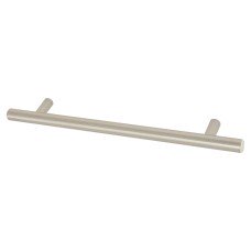 Exel 12mm T-Bar Cabinet Pull Handle - 160mm Centres - Satin Nickel