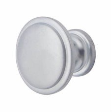 Hampstead Disc Round Cabinet Knob - 30mm Diameter - Matt Chrome