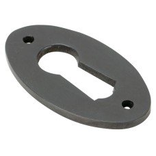 From The Anvil Oval Escutcheon - 51 x 31mm - Keyhole - Aged Bronze