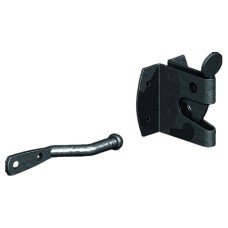GateMate Large Auto Gate Catch - 182 x 62 x 48mm - Epoxy Black