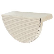 Hendel & Hendel Barrington Ribbed Eclipse Cabinet Finger Pull Handle - 64mm Centres - Pol Nickel Hendel & Hendel Barrington Ribbed Eclipse Cabinet Finger Pull Handle - 64mm Centres - Pol Nickel