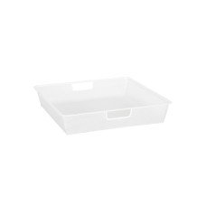 elfa Top Track System - Click In Shallow Mesh Basket for Gliding Frame - 427 x 427 x 85mm - White
