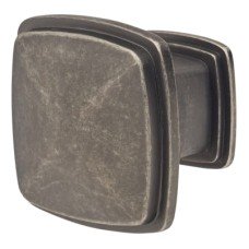 Exel Hadden Square Cabinet Knob - 31 x 31mm - Antique Pewter