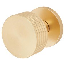 Jedo by Frelan Ribbon Mortice Door Knob - 60mm Rose Diameter - Satin Brass