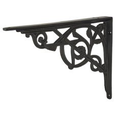 Olde Forge Vine Shelf Bracket - 245 x 195mm - Black