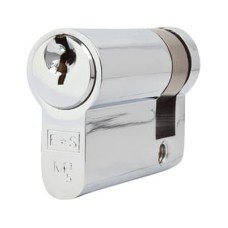 Eurospec 5 Pin 45mm Euro Single Cylinder - 35 + 10mm - Polished Chrome - Keyed to Differ