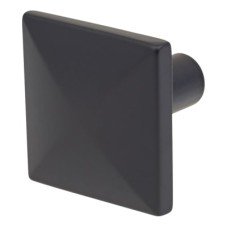 Hampstead Pyramid Style Square Cabinet Knob - 29 x 29mm - Matt Black Hampstead Pyramid Style Square Cabinet Knob - 29 x 29mm - Matt Black