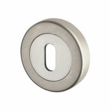 M Marcus Sorrento Escutcheon - 53mm Diameter - Keyhole - Satin Chrome