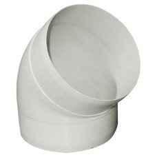 Manrose Plastic 45° Elbow Pipe Connector - 4 Manrose Plastic 45° Elbow Pipe Connector - 4