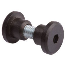 Hex Headed Bolt Through Fixing - 12-13mm Panels - Black Textured - Pack of 10