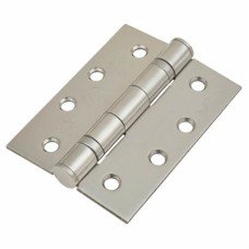 Enduro Twin Ball Bearing Grade 13 Butt Fire Door Hinge - 102 x 76 x 3mm - 316 Pol Stainless - Pair
