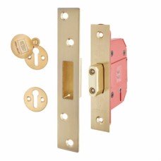 UNION 2100S StrongBOLT BS3621:2007 5 Lever Deadlock - 68mm Case - 45mm Backset - Polished Brass UNION 2100S StrongBOLT BS3621:2007 5 Lever Deadlock - 68mm Case - 45mm Backset - Polished Brass