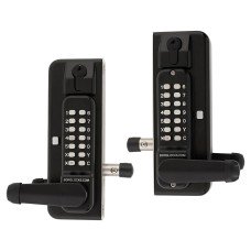 Borg BL3435KO External Marine Grade ECP Back to Back Trigger Release Deadbolt Gate Code Lock - Black