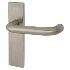 Exel Satin Stainless Steel 19mm Return to Door Latch Door Handle - Square - 171 x 44mm