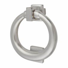 Exel Ring Door Knocker - Square - 115 x 100mm - Satin Chrome