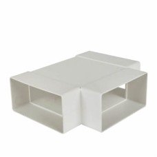 Manrose Horizontal Tee Piece - 110 x 54mm - White Manrose Horizontal Tee Piece - 110 x 54mm - White