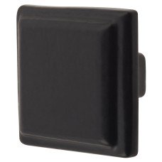 Crofts & Assinder Windsor Square Cabinet Knob - 34 x 34mm - Matt Black
