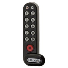 Codelocks Kitlock KL1000 Electronic Locker and Cabinet Code Lock - Black