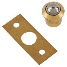 Exel Bales Roller Ball Catch - 13 x 16mm - Polished Brass - Pack of 10
