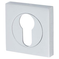 Serozzetta by Carlisle Brass Square Escutcheon - 50 x 50mm - Euro - Polished Chrome