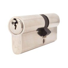 Exel 5 Pin 80mm Euro Double Cylinder - 35 + 45mm - Polished Nickel - Keyed to Differ