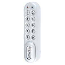 Codelocks Kitlock KL1000 Electronic Locker and Cabinet Code Lock - Silver Grey