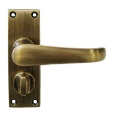 Heritage Brass by M Marcus Antique Brass Privacy Door - Short Plate - Windsor Range - 119 x 40mm