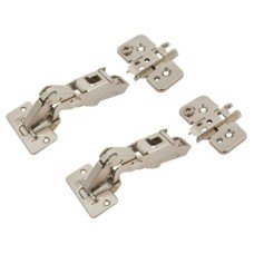 Blum CLIP Top Cabinet Hinge Pack with 0mm Mounting Plates - 170° - Un-Sprung - Overlay - Pair Blum CLIP Top Cabinet Hinge Pack with 0mm Mounting Plates - 170° - Un-Sprung - Overlay - Pair