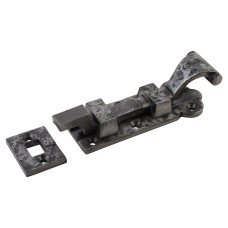 Olde Forge Blacksmith Necked Barrel Bolt - 102 x 35mm - Polished Iron