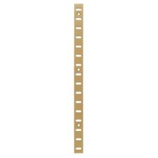 Exel Flat Bookcase Strip - 1829 x 19mm - Polished Solid Brass