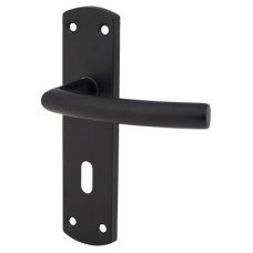 Exel Matt Black Arched Keyhole Lock Door Handle - 172 x 44mm Exel Matt Black Arched Keyhole Lock Door Handle - 172 x 44mm