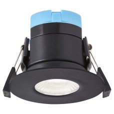 Forum Spa Rhom 8W IP65 Fire Rated LED Dimmable Fixed Downlight - 3/4/6000K CCT - Satin Black