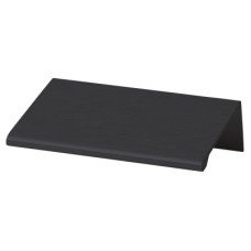 Exel Vora Lipped Edge Cabinet Pull Handle - 64mm Centres - Black