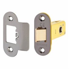 Exel Heavy Duty Tubular Latch - 65mm Case - 44mm Backset - Radius - Black Nickel
