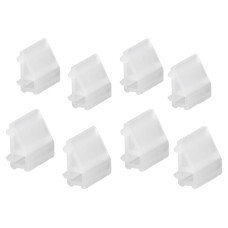 elfa Top Track System - Décor Clips for Angled Metal Shelf - Translucent