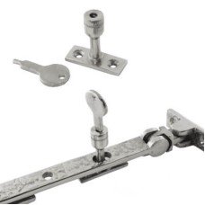 Locking Casement Window Stay Pin - Satin Chrome