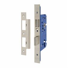 Hampstead Architectural DIN Euro Escape Sashlock - 85mm Case - 60mm Backset - Satin Stainless Steel