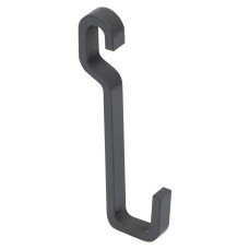 Emuca Titane Kitchen Wall Hanging Profile Hanging Hooks - Anthracite Grey - Pack of 2 Emuca Titane Kitchen Wall Hanging Profile Hanging Hooks - Anthracite Grey - Pack of 2