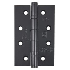 Eclipse Ball Bearing Grade 7 Butt Fire Door Hinge - 102 x 67 x 2mm - Matt Black - Pair