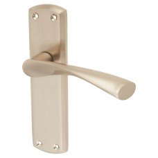 Exel Satin Nickel Latch Door Handle - Monza Range - 175 x 45mm Exel Satin Nickel Latch Door Handle - Monza Range - 175 x 45mm