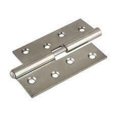 Steel Lift-Off Butt Door Hinge - 100 x 67mm - Right Hand - Bright Zinc Plated