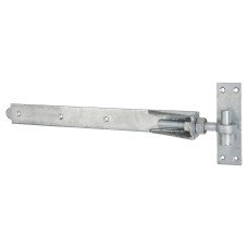 Heavy Duty Adjustable Hook & Band Gate Hinge - 450 x 50mm - Galvanised - Pair