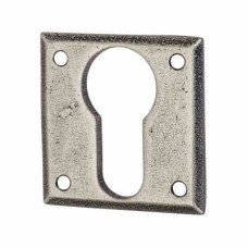 Olde Forge Square Escutcheon - 40 x 40mm - Euro - Pewter