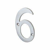 76mm Screw Fix Door Numeral - 6 / 9 - Sa...