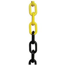 Plastic Chain - 6mm Link - 5m Length - Yellow/Black